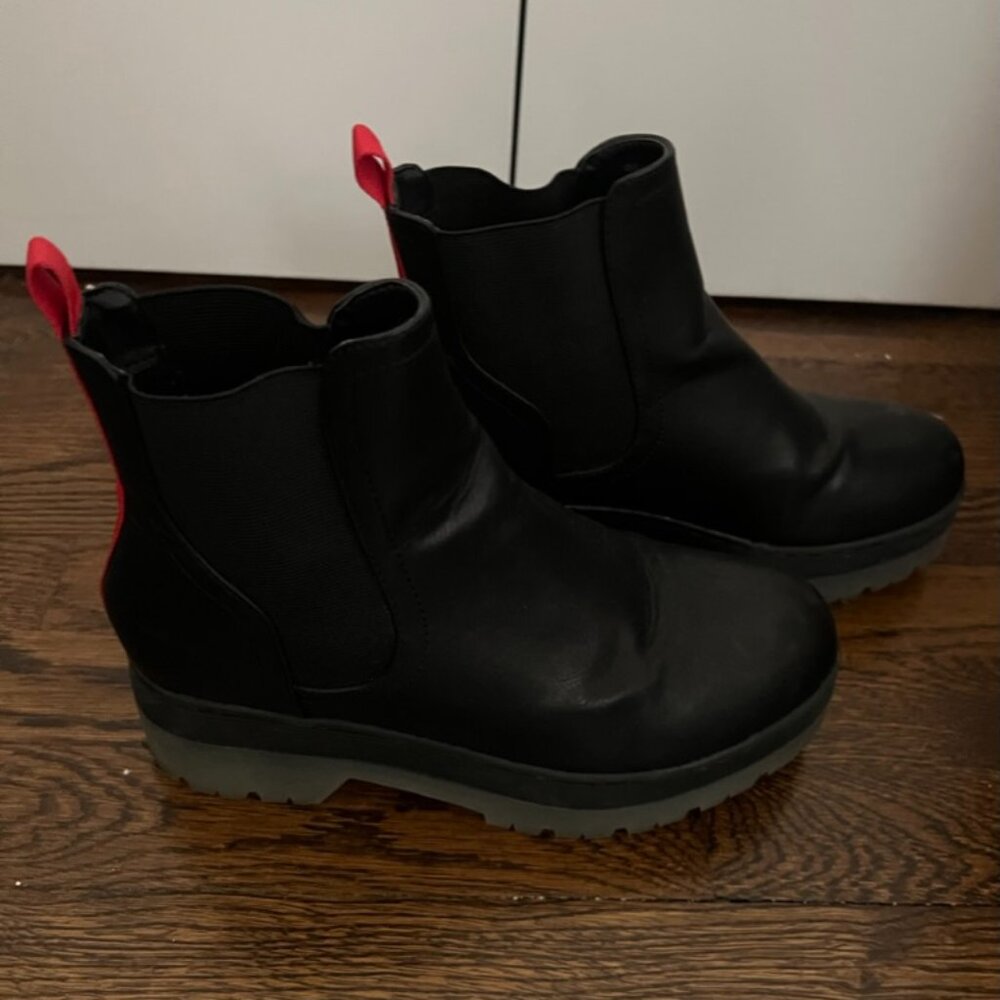 Black and Red MIA Boots